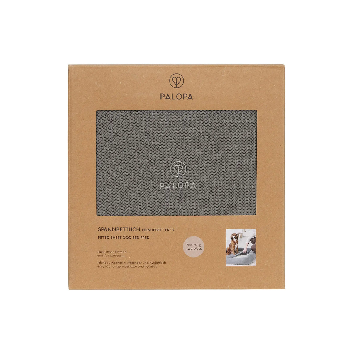 Hundebett Bezug 2er Set - Fred, Anthrazit