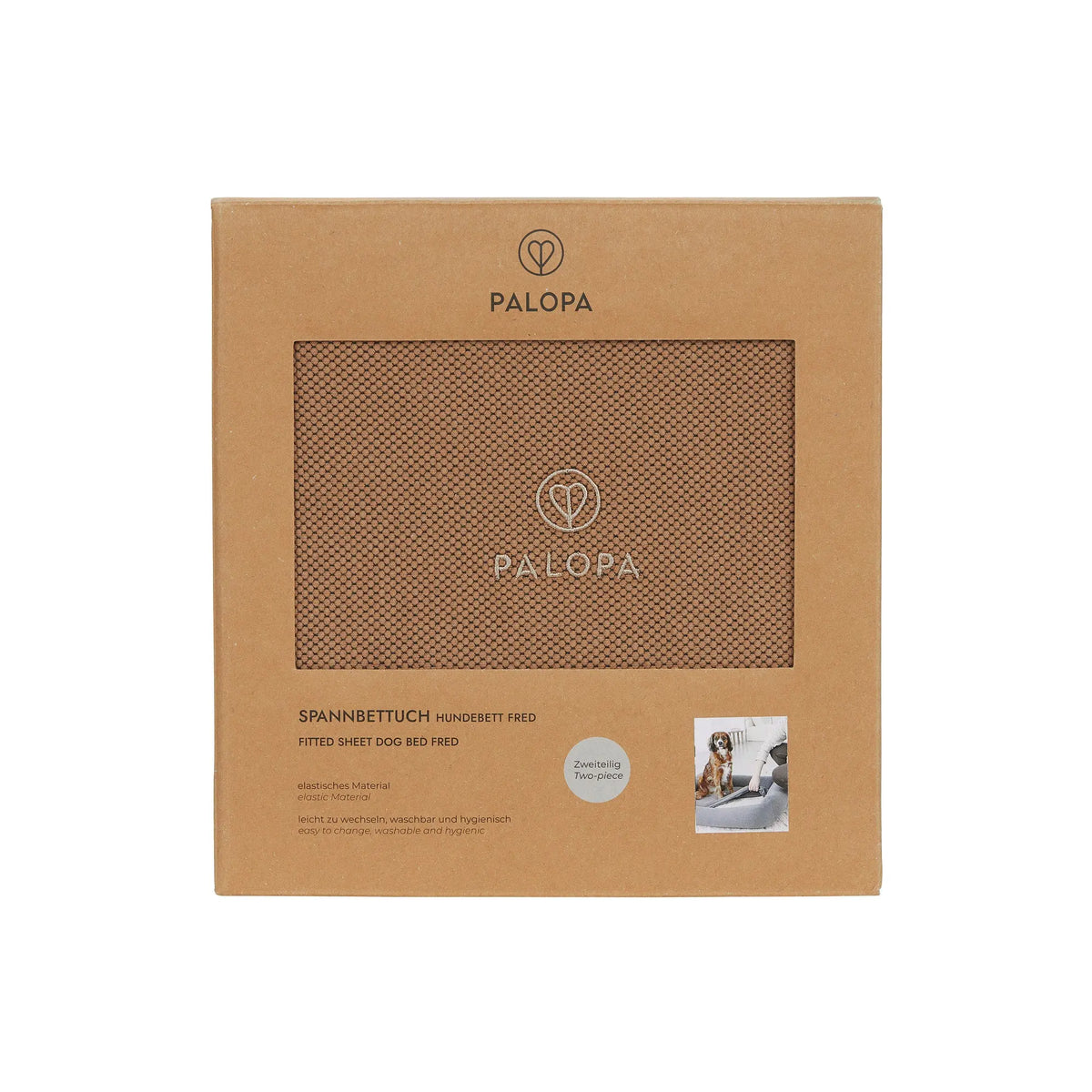 Hundebett Bezug 2er Set - Fred, Braun