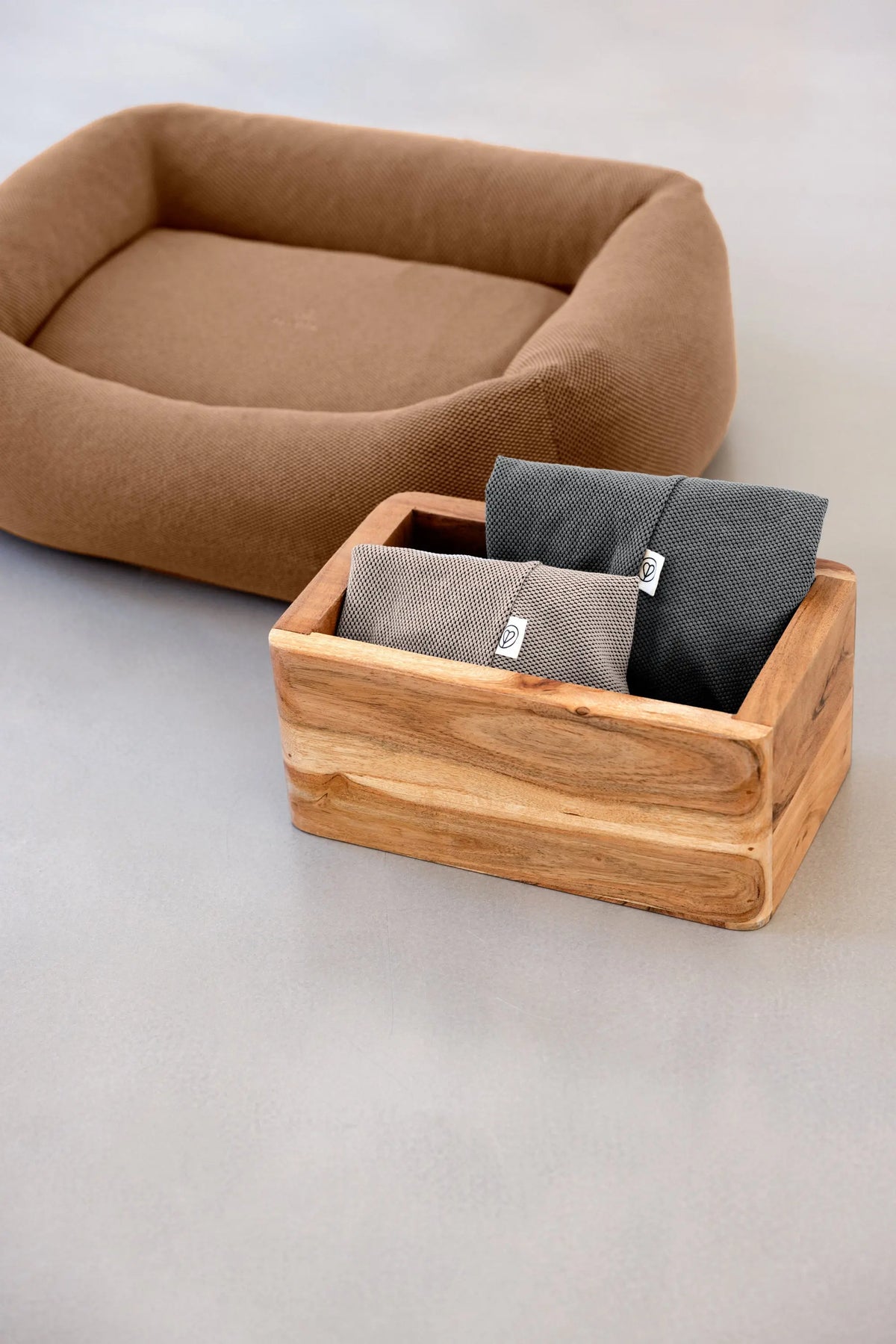 Hundebett Bezug 2er Set - Fred, Braun