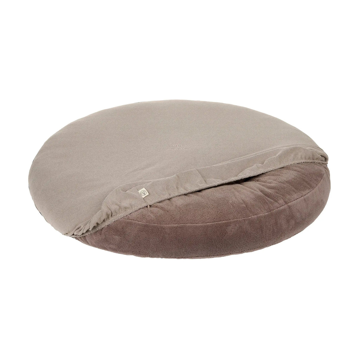 Hundebett Rund Bezug - Donut Fippa, Taupe Grau