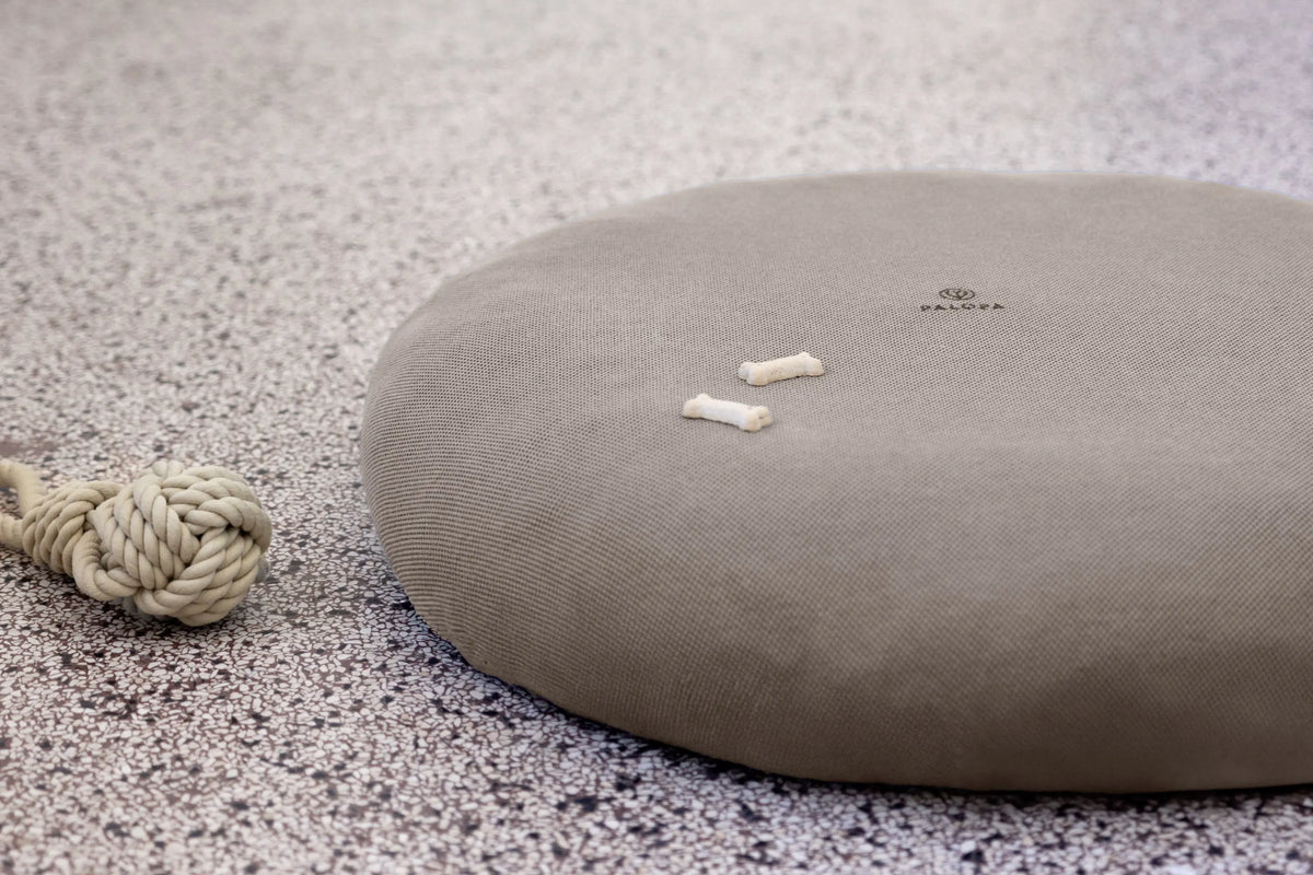 Hundebett Rund Bezug - Donut Fippa, Taupe Grau