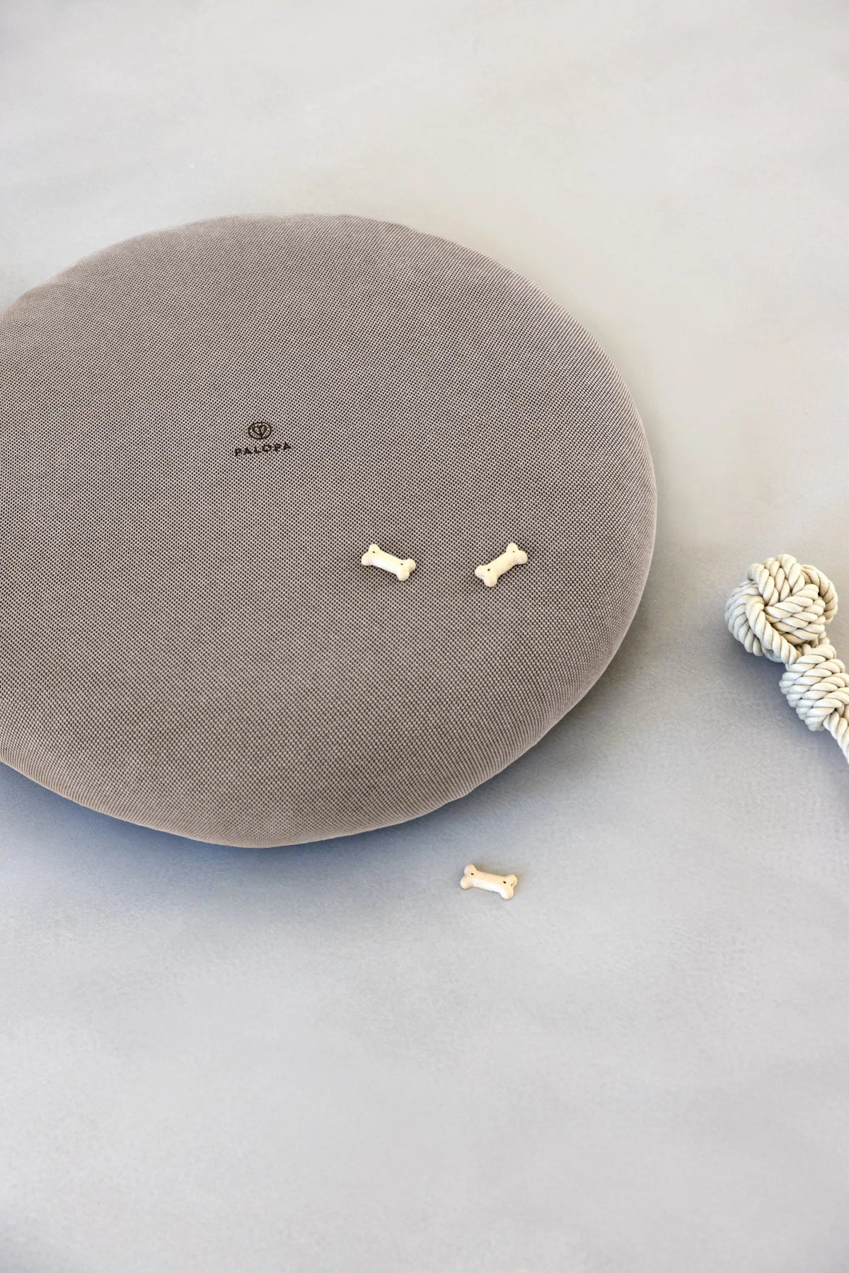 Hundebett Rund Bezug - Donut Fippa, Taupe Grau