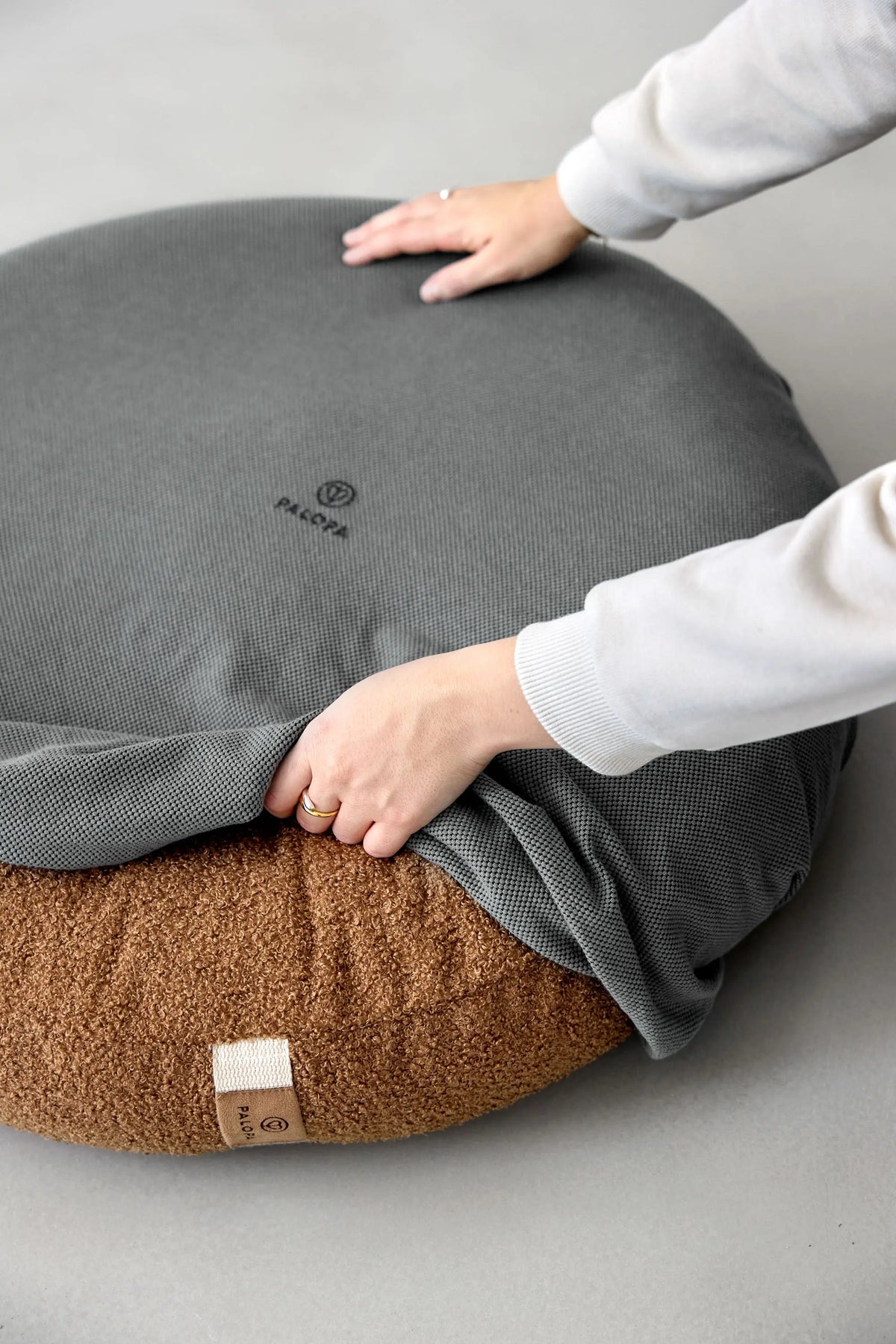 Hundebett Rund Bezug - Donut Fippa, Anthrazit