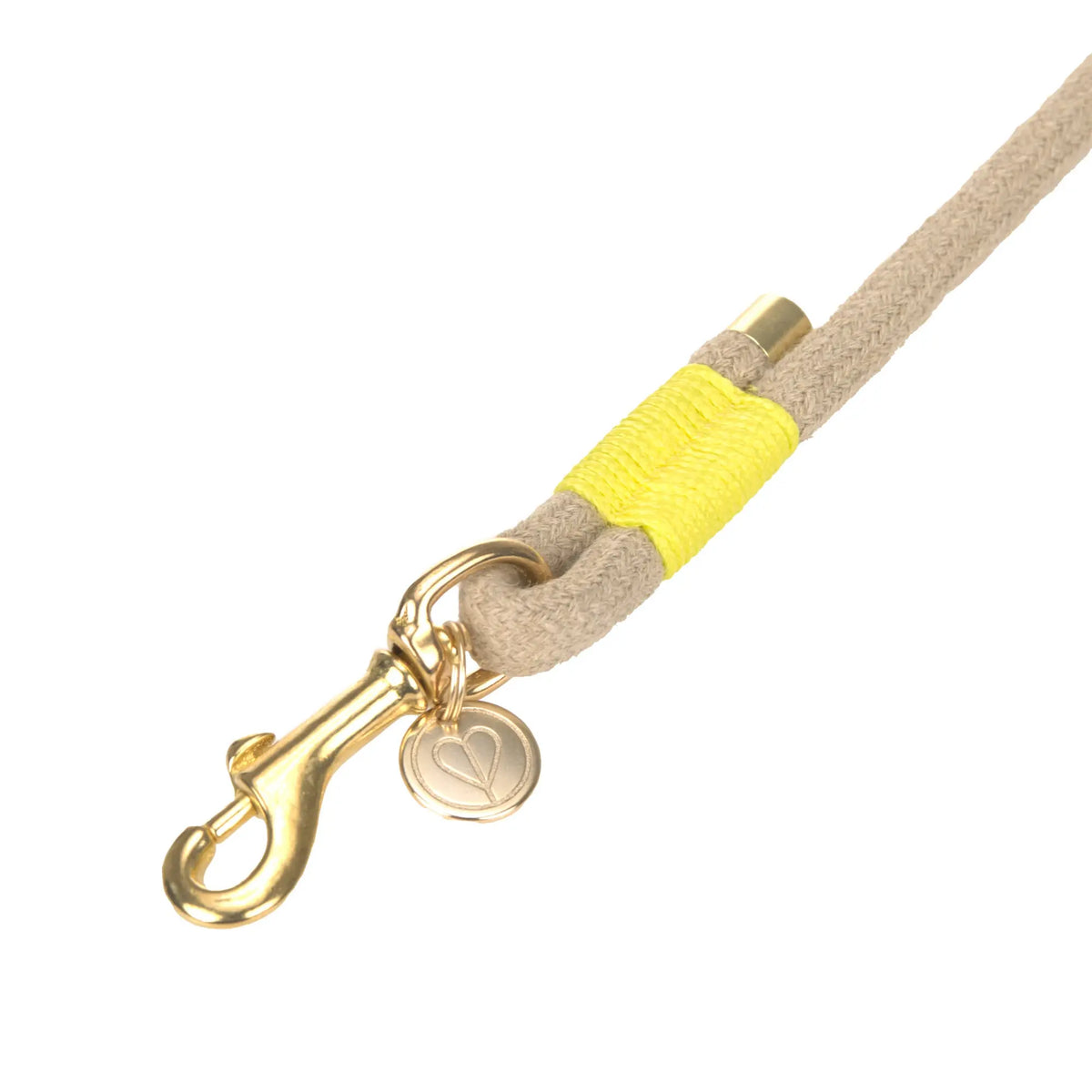 Hundeleine Slim - Mila, Natur Neon Orange