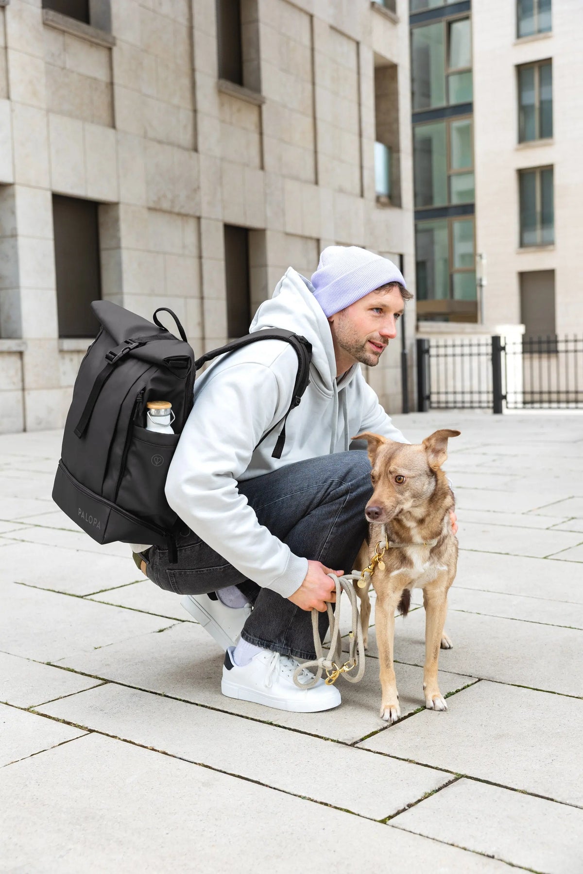 Rolltop Backpack - Yoska, Black