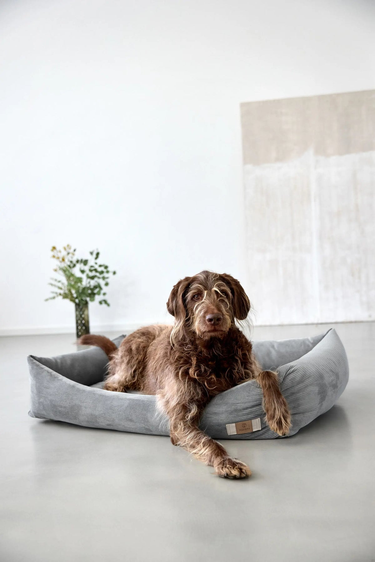 Hundebett Cord - Fred, Grau