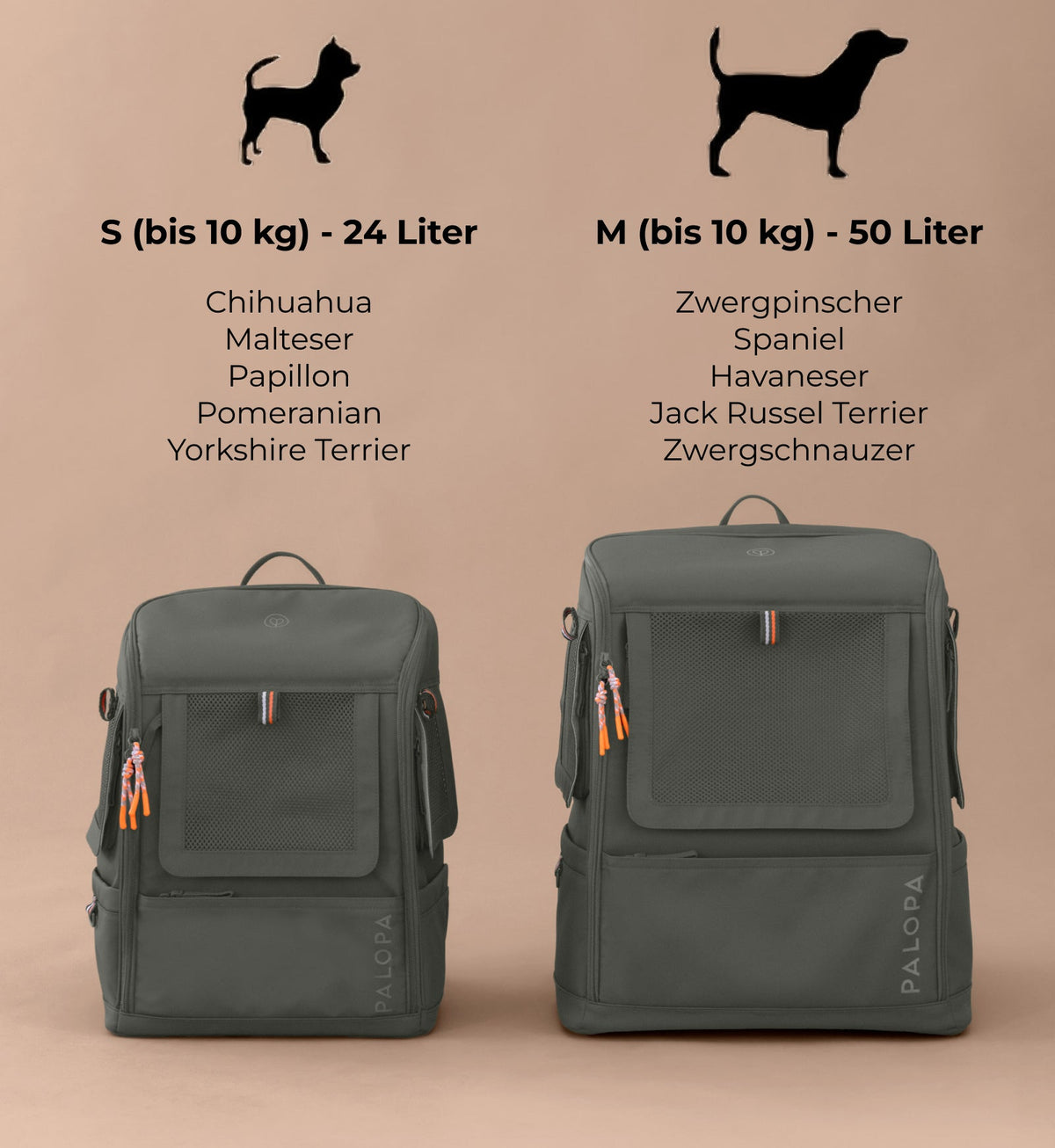 Hundetragerucksack - Kari, Dunkelgrün - PALOPA