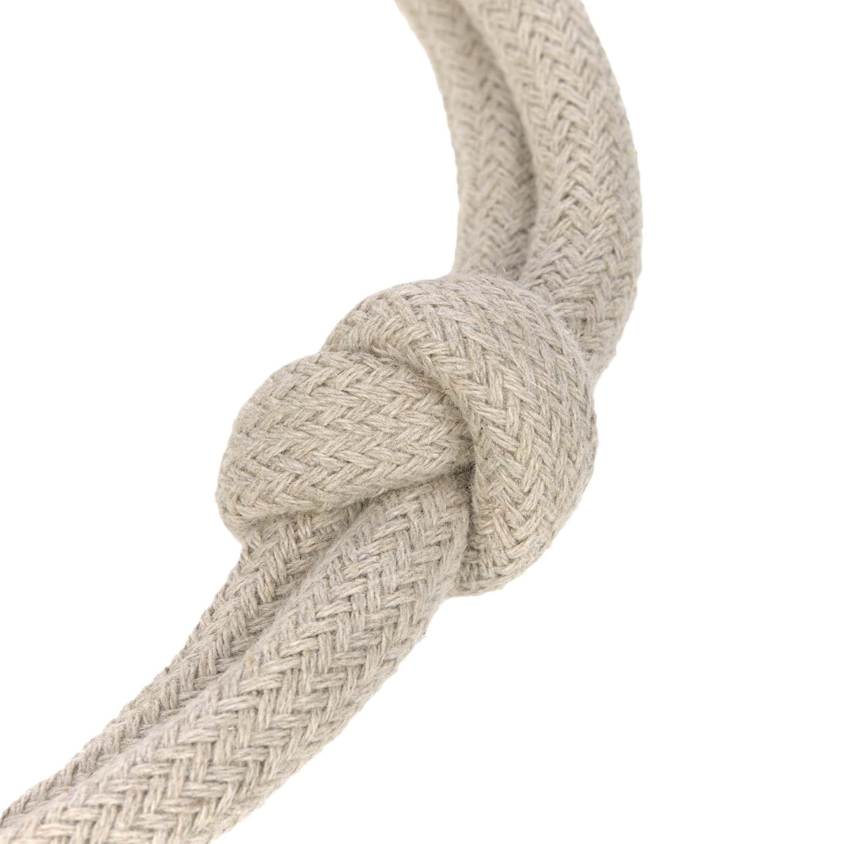 Braided dog collar - Mila, natural