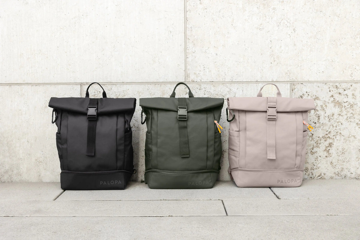 Rolltop Backpack - Yoska, Black
