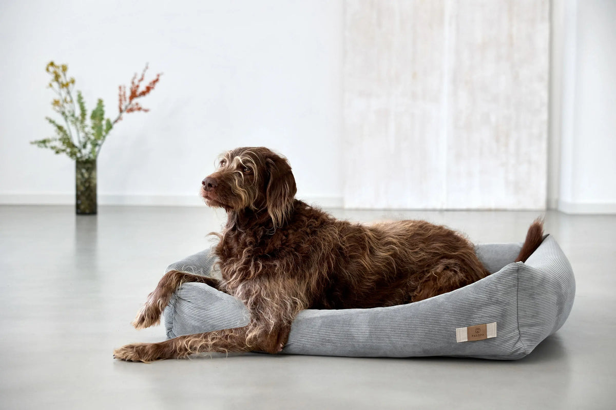 Hundebett Cord - Fred, Grau