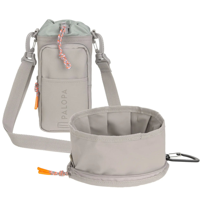 Dog Bowl Tura & Snack Bag Boudi, Taupe