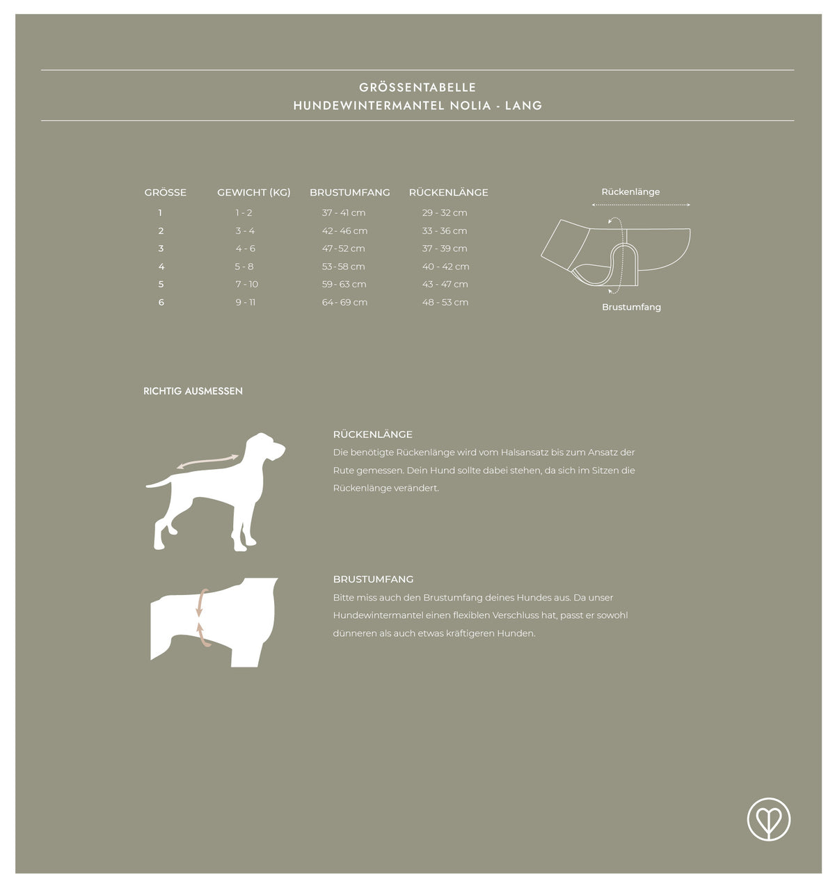 Hundewintermantel Lang - Nolia
