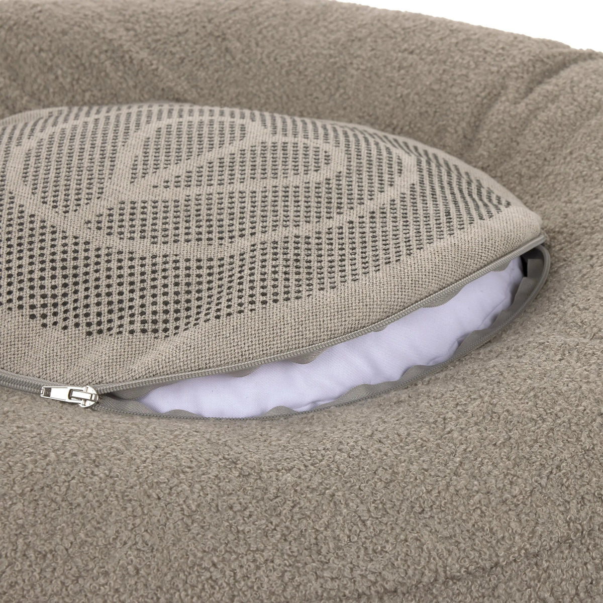 Hundebett Rund - Fippa, Grau PALOPA