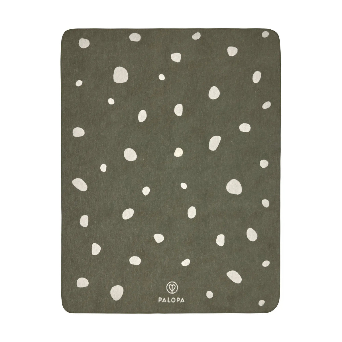 Dog Blanket - Ida L, Dots Pink Dark Green PALOPA