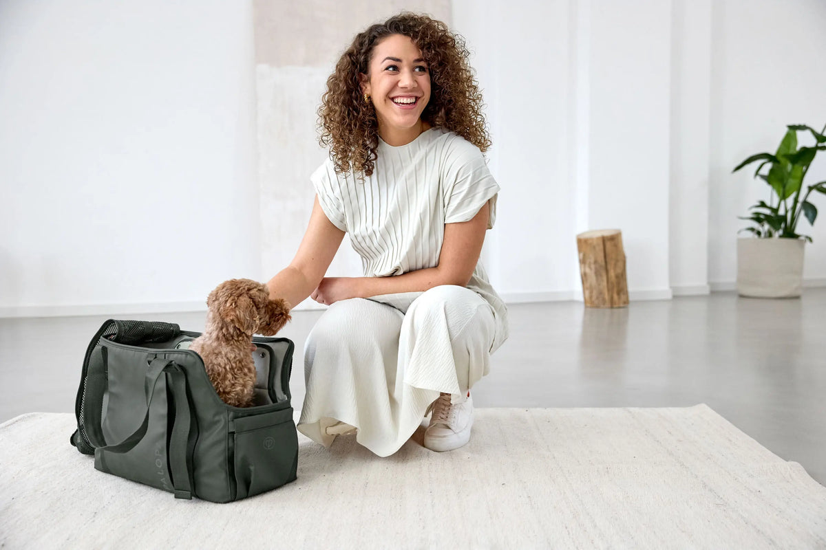 Dog Carrier Bag - Weda, Dark Green PALOPA